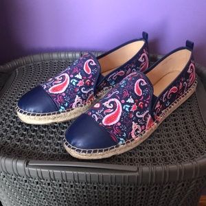 NWT Talbots Paisley Flats